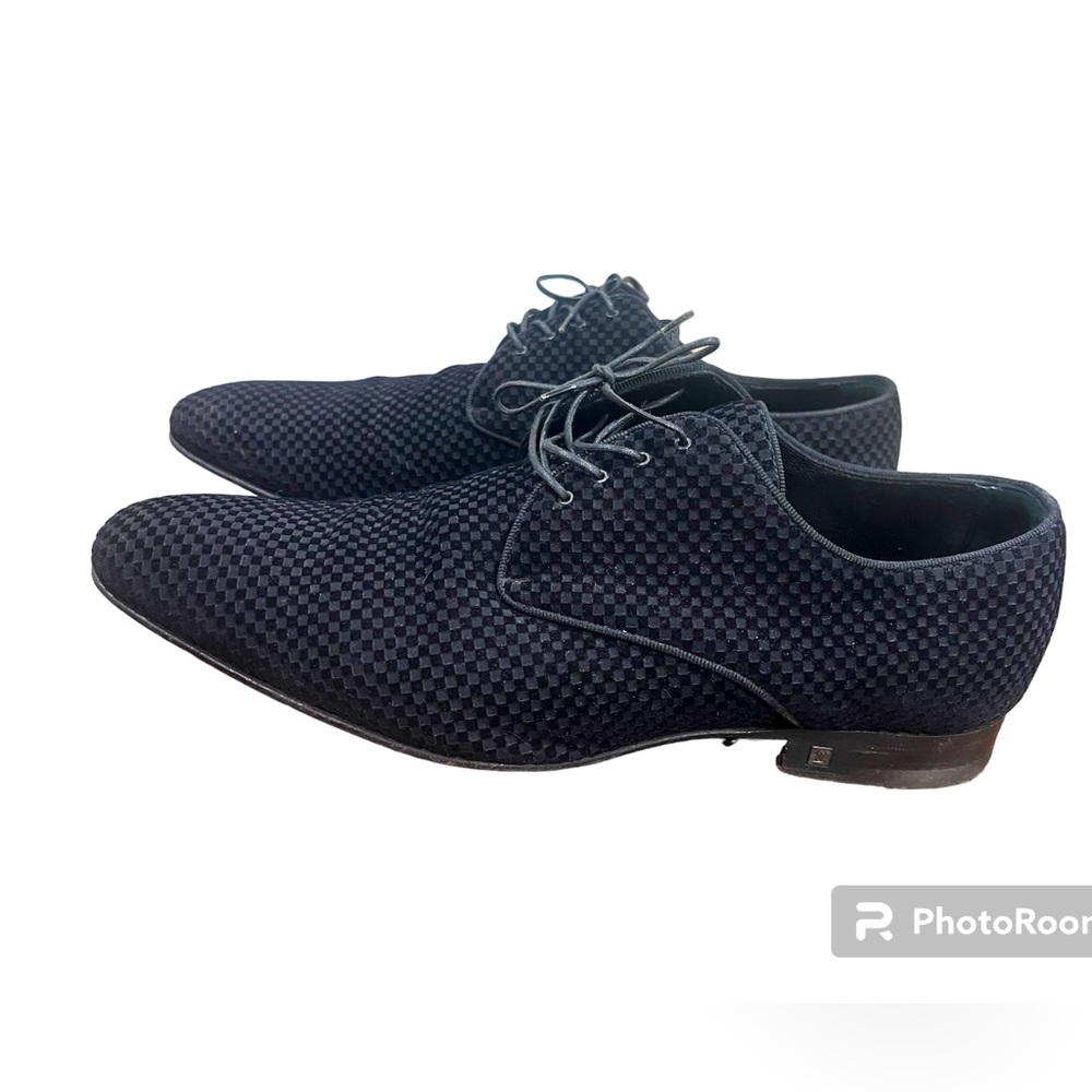 Luis Vuitton Solferino black suede derby